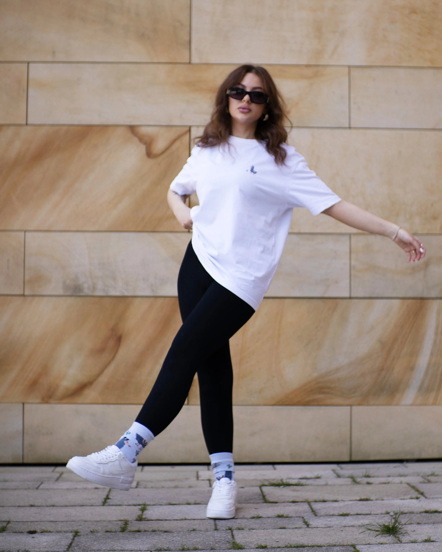 Lama Oversized T-Shirt - Unisex - 100% Bio-Baumwolle