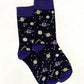 Planeten Universum Weltall bunte Socken