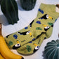 Gelbe lustige Dschungel Tucan Socken bunt